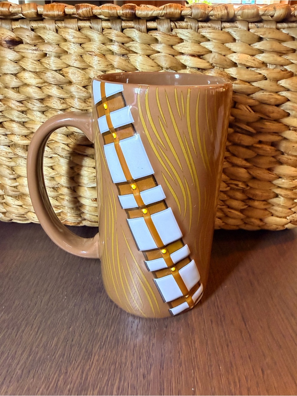 Disney Star Wars Tall Brown Ceramic Chewbacca Mug